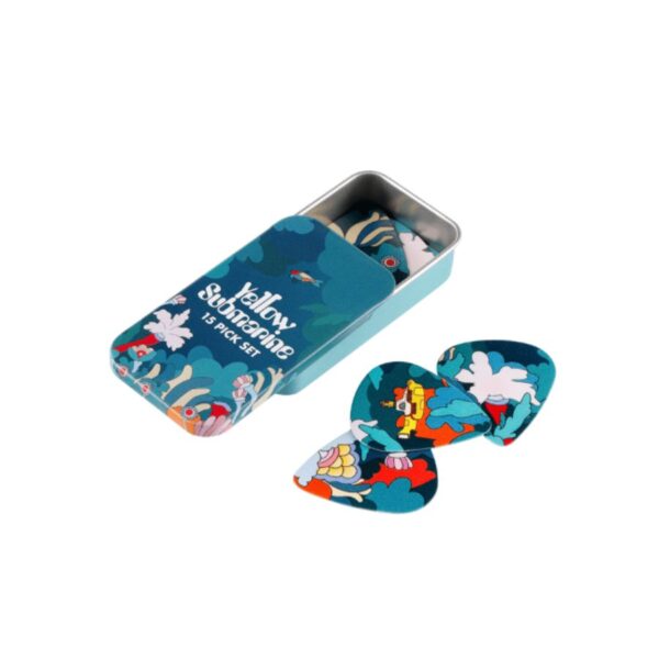 D'Addario Beatles Yellow Submarine 55th Anniversary Guitar Pick Tin, Under the Sea, Medium Picks (.70mm), 15-Pack