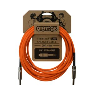 Orange 20ft Instrument Cable, Straight