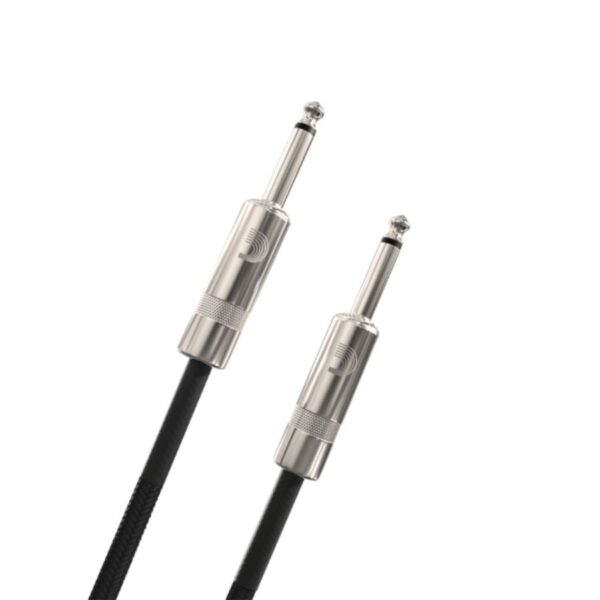 D'Addario Custom Series Braided Instrument Cable, Black, 10'