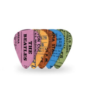 D'Addario Beatles 1964 Tour Ticket Stubs Guitar Picks, 10-Pack