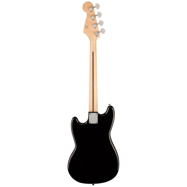 Squier Bronco Bass, Laurel Fingerboard, White Pickguard, Black - Image 2