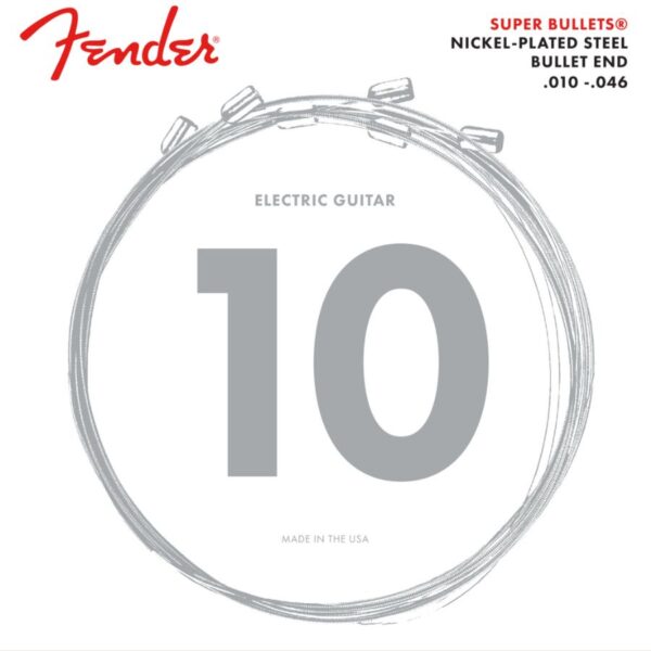 Fender 3250R Super Bullet Nickel Electric Guitar String Set, 10-46