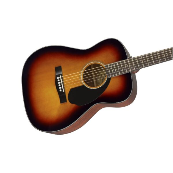Fender CC-60C Concert Acoustic Guitar, Solid Spruce Top, 3-Color Sunburst - Image 3