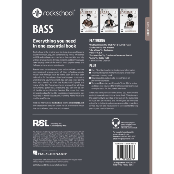 Rockschool Bass 2024, Debut - Image 2