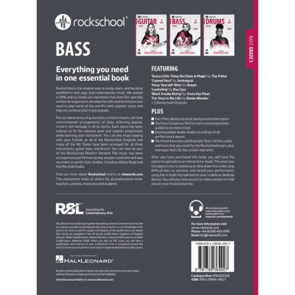 Rockschool Bass 2024, Grade 5 - Image 2