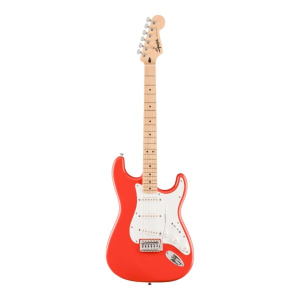 FSR Squier Sonic Stratocaster, Maple Fingerboard, White Pickguard, Fiesta Red