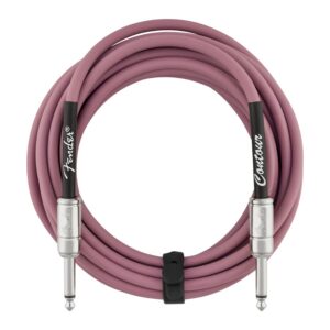 Fender Contour 15ft Instrument Cable, Burgandy Mist