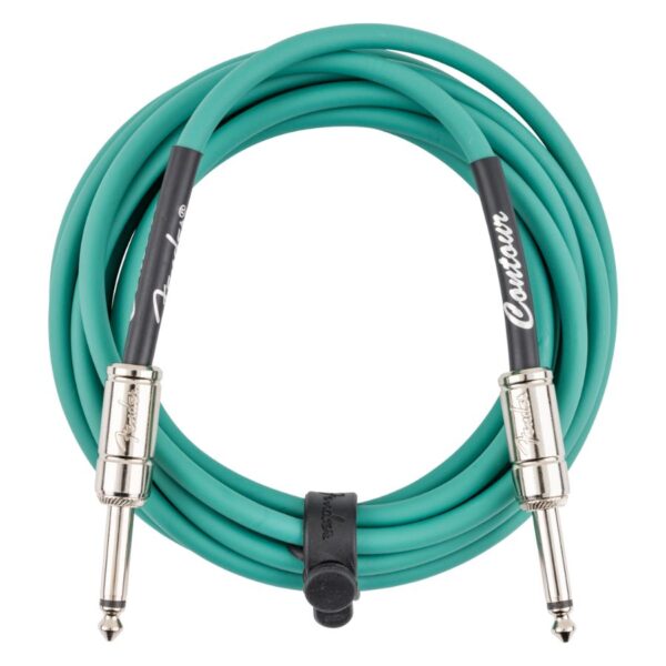 Fender Contour 10ft Instrument Cable, Sherwood Green