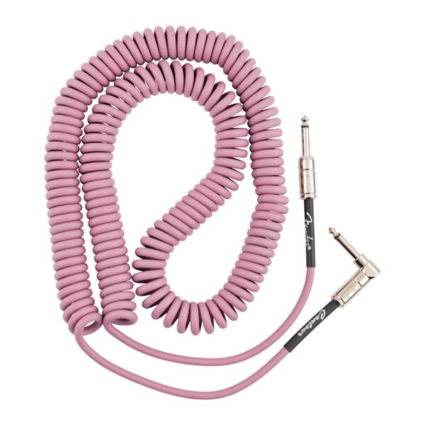 Fender Contour 30ft Coiled Cable, Burgandy Mist