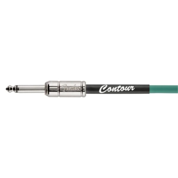 Fender Contour 15ft Instrument Cable, Sherwood Green - Image 2