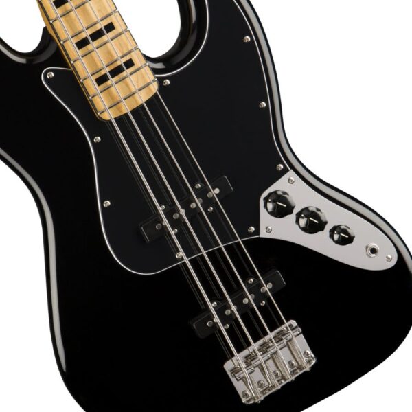 Squier Classic Vibe 70s Jazz Bass, Maple Fingerboard, Black - Image 3