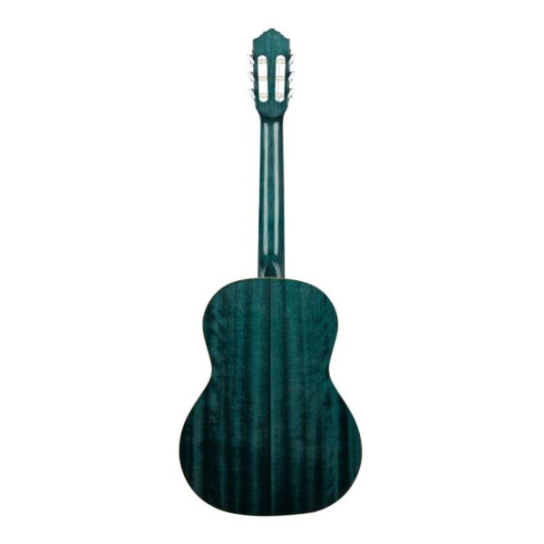 Ortega R121SNOC Family Series Classical Slim Neck Guitar, Ocean Blue, with Gig Bag - Image 2