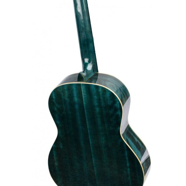 Ortega R121SNOC Family Series Classical Slim Neck Guitar, Ocean Blue, with Gig Bag - Image 3