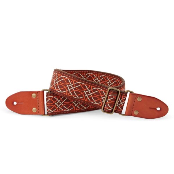 Izuzi GT-51 Fabric on Suede Guitrar Strap, Leather Ends