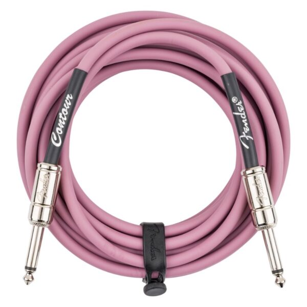 Fender Contour 18.6ft Instrument Cable, Burgandy Mist - Image 2