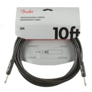 Fender Pro 10' Straight Black Instrument Cable