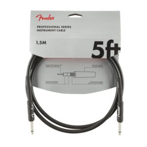 Fender Pro  5' Straight Black Instrument Cable