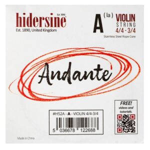 Hidersine Andante Violin A String, 3/4 - 4/4 Size
