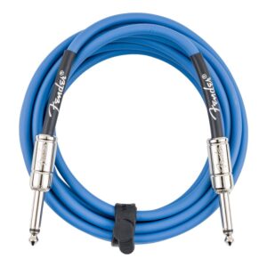 Fender Contour 10ft Instrument Cable, Lake Placid Blue