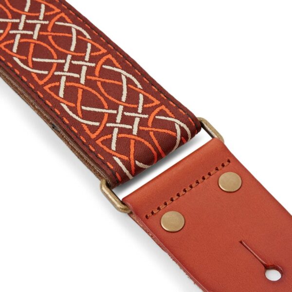 Izuzi GT-51 Fabric on Suede Guitrar Strap, Leather Ends - Image 2