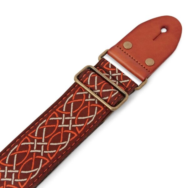 Izuzi GT-51 Fabric on Suede Guitrar Strap, Leather Ends - Image 3