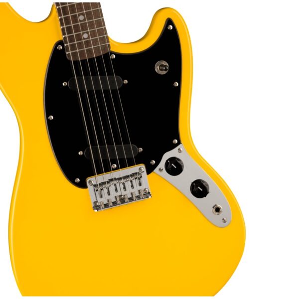 Squier Sonic FSR Mustang Electric Guitar, Graffiti Yellow - Image 3