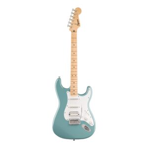 FSR Squier Sonic Stratocaster HSS, Maple Fingerboard, White Pickguard, Sonic Gray (Ltd Ed)