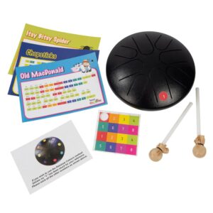 PP World TDM8 Tongue Drum, 8 Notes, Inc Mallets & Instructions