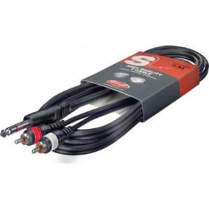 Stagg SYC3/PS2CME 3m 2 RCA to SJ Lead