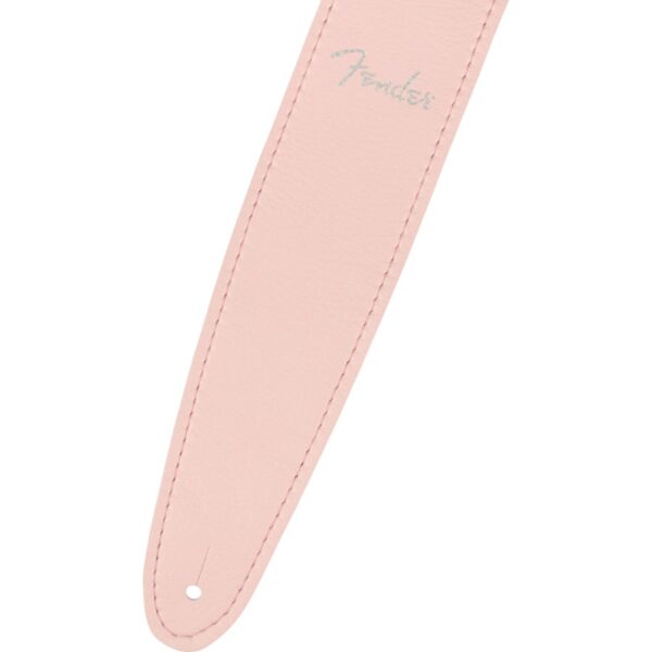 Fender 2.5" Vegan Leather Microfibre Guitar Strap, Shell Pink - Image 2