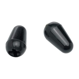 Fender Stratocaster Switch Tips, Black, Set of 2