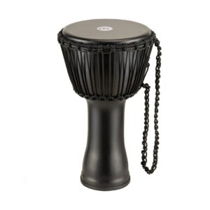 Meinl Travel Series PADJ4-M-G Djembe, 10", Phantom Black, Goat Head