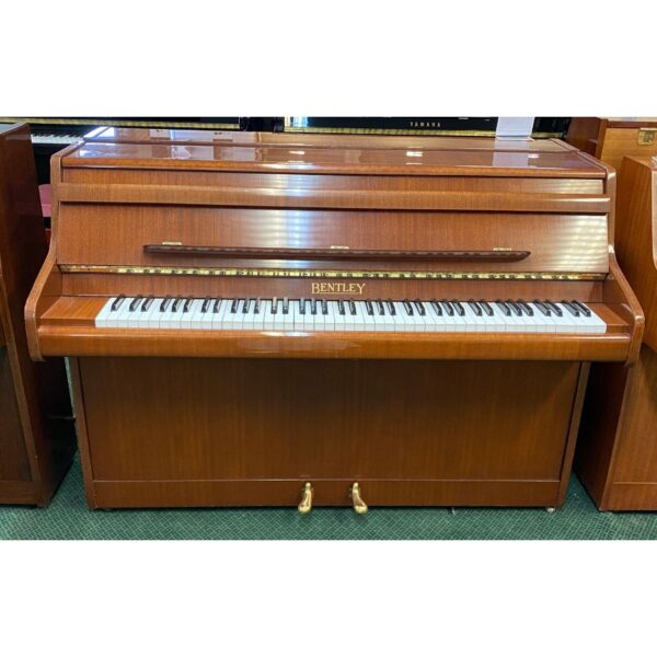 Second Hand Bentley 85C Upright Piano, Mahogany Finish, c.1979