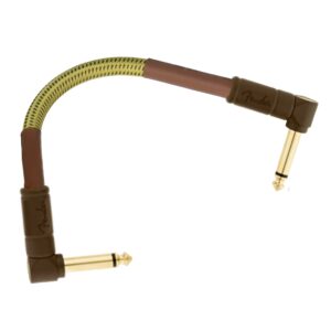 Fender Deluxe Patch Cable, 6-inch, Tweed