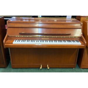 Second Hand Bentley 85C Upright Piano, Mahogany Finish, c.1979