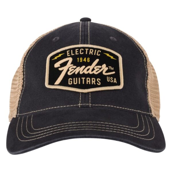 Fender Transition Logo Patch Hat, Black/Stone, One Size