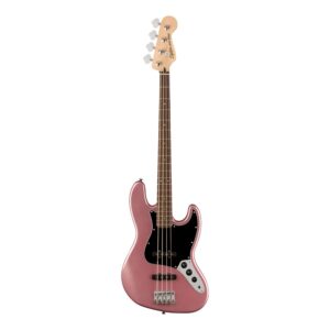 Squier Affinity Jazz Bass, Laurel Fingerboard, Burgandy Mist
