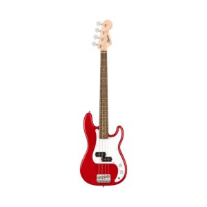 Squier Mini Precision Bass Guitar, Laurel Fingerboard, Dakota Red