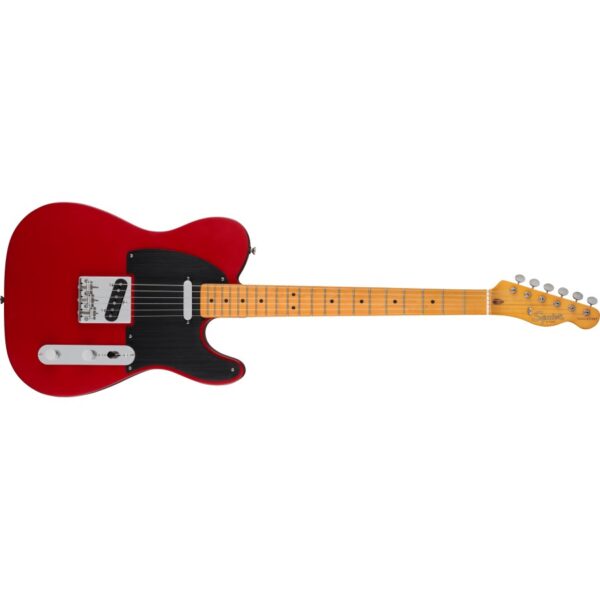 Squier 40th Anniversary Telecaster®, Vintage Edition, Maple Fingerboard, Black Anodized Pickguard, Satin Dakota Red - Image 3
