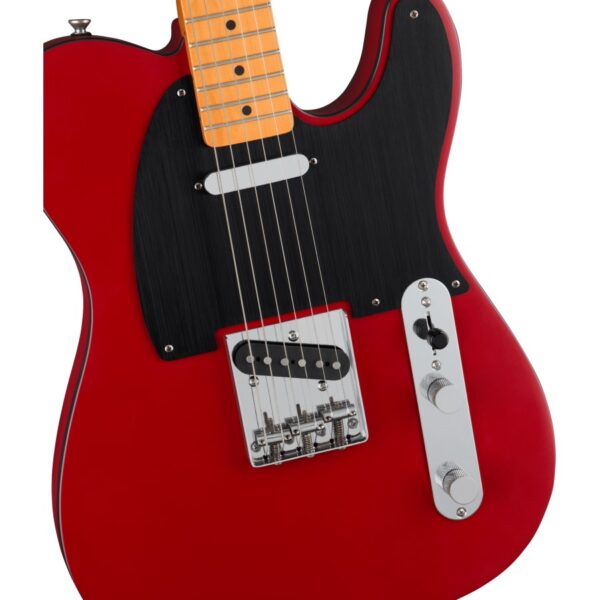 Squier 40th Anniversary Telecaster®, Vintage Edition, Maple Fingerboard, Black Anodized Pickguard, Satin Dakota Red - Image 5