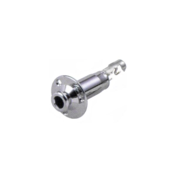 Guitarman LJ35CR Mono Jack with Flange, Chrome