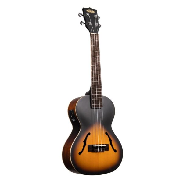 Kala KA-JTE-2TS Archtop Tenor Ukulele w/EQ, Tobacco Burst - Image 3