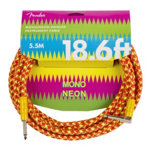 Fender MonoNeon Instrument Cable, 18.6ft, Orange