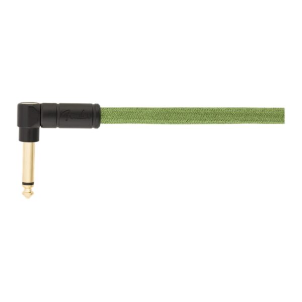 Fender Festival Pure Hemp Instrument Cable, Straight/Angle, 18.6ft, Green - Image 4