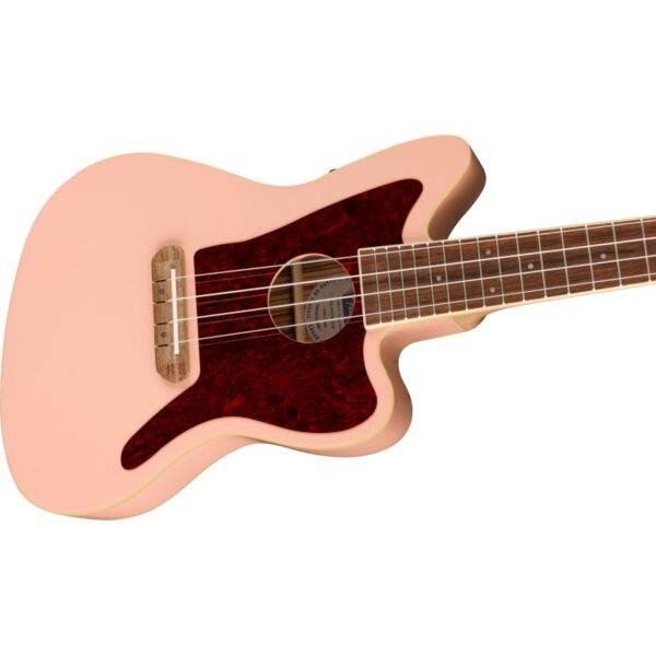 Fender Fullerton Jazzmaster Ukulele, Shell Pink - Image 4