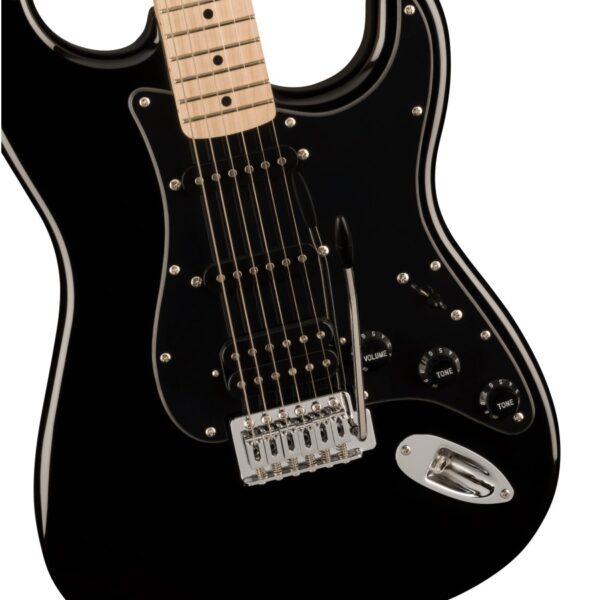 Squier Sonic Stratocaster HSS, Maple Fingerboard, Black - Image 4