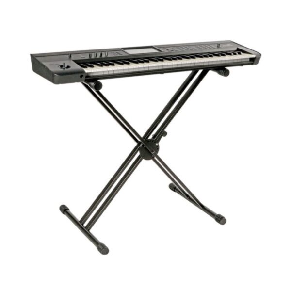 Quiklok QL646 Heavy Duty X-Frame Keyboard Stand, Double Braced, Single Tier - Image 2