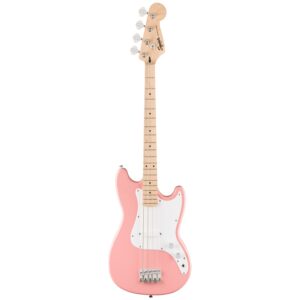 Squier Sonic FSR Bronco Bass Guitar, Shell Pink