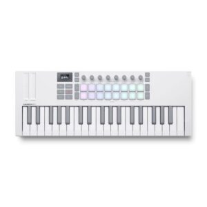 Novation Launchkey Mini 37 MK4 Midid Keyboard Controller, White