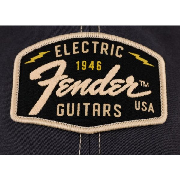 Fender Transition Logo Patch Hat, Black/Stone, One Size - Image 4